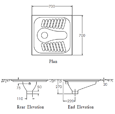 picture of squatting toilet dimensions