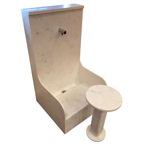 Solid Surface Wudu Foot Wash Trough image