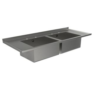 Double Bowl Catering Sink Top image