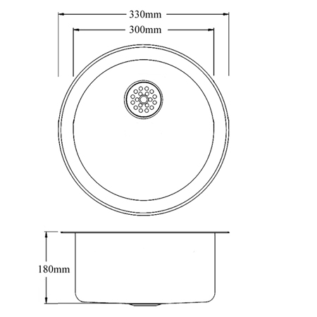 round dental sink