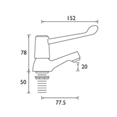 6 inch lever basin taps
