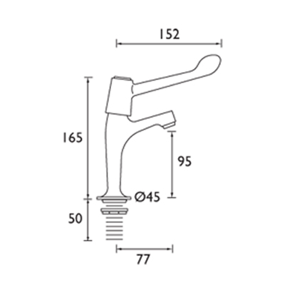 6 inch lever sink taps