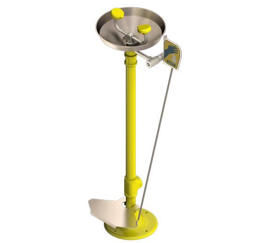 Pedestal Eyewash Hand and Foot Operated