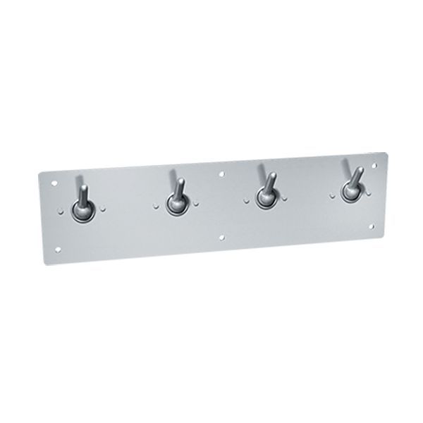 Anti-Ligature Four Coat Hook Rail
