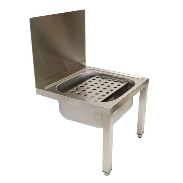 Cleaners Sink With Removable Grating