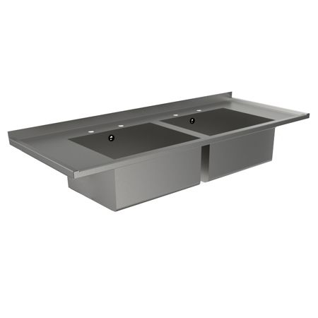 Double Bowl Catering Sink Top