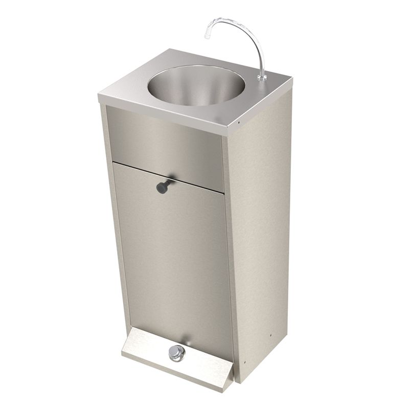 Foot Operated Shrouded Wash Basin