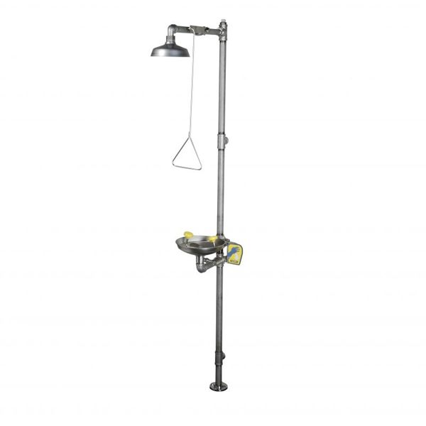 Freestanding Combination Shower In Stainless Steel