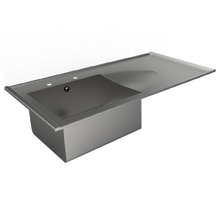 Inset Single Bowl Single Drainer Catering Sink Tops