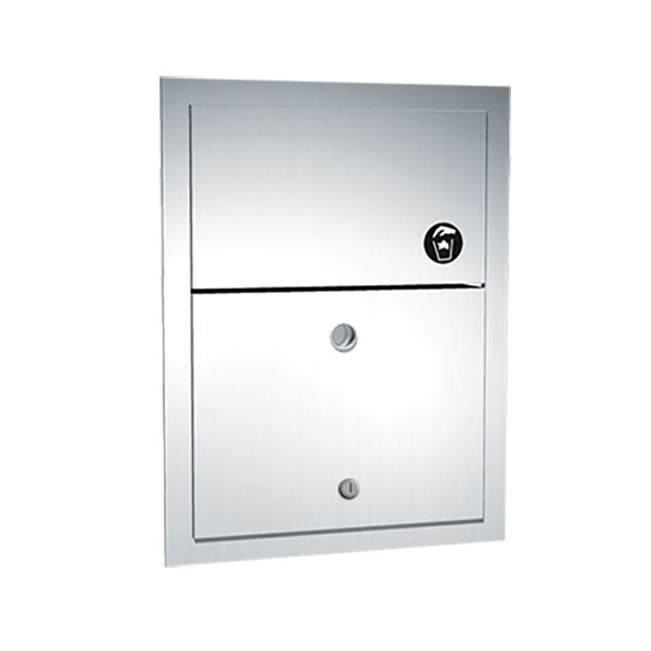 Stainless Steel Recessed Sanitary Towel Bin image