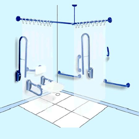 Stainless Steel Shower Grab Rail Pack