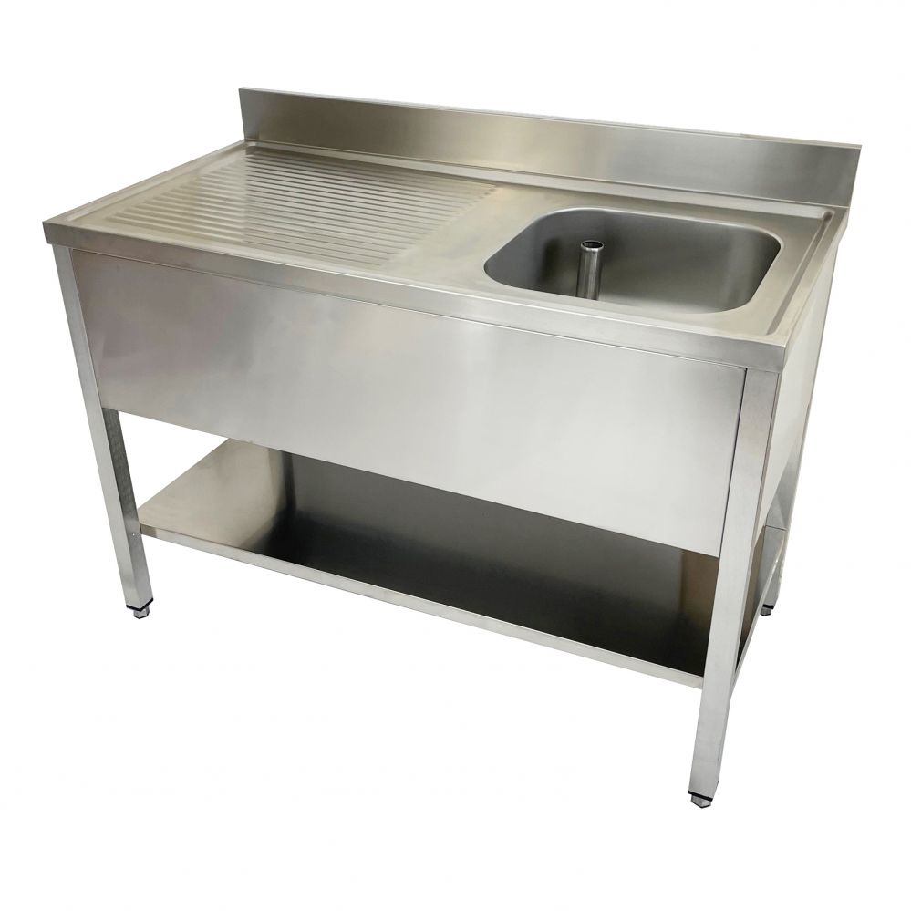 Catering Single Bowl Single Drainer On Frame 1200mm