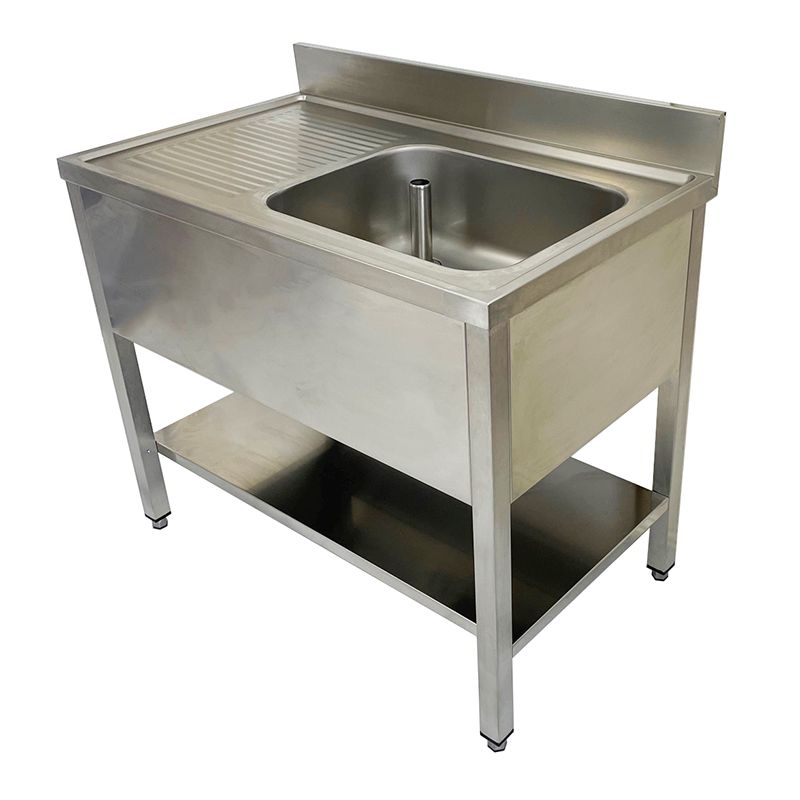Catering Single Bowl Single Drainer On Frame 1000mm