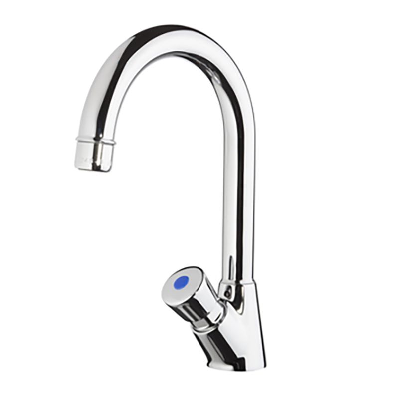 Non Concussive Time Flow Swan Neck Tap