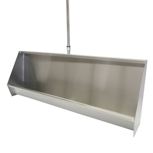 Stainless Steel Trough Urinals Up to 2400mm Long image
