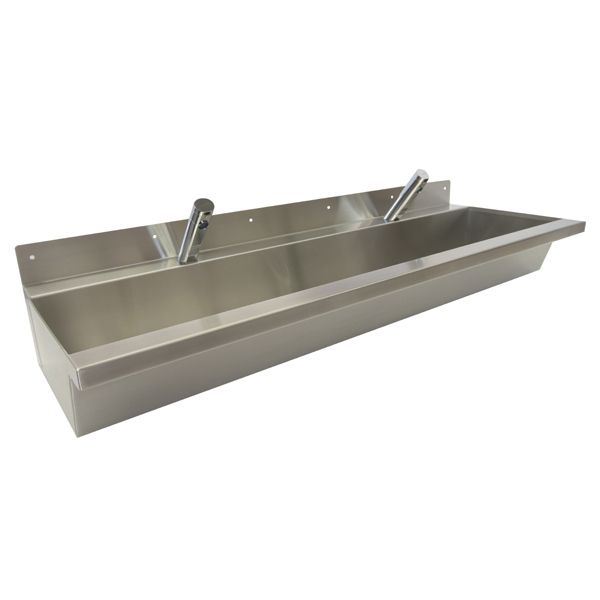Wash Trough With Infrared Sensor Taps