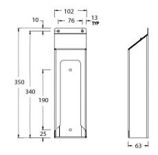 paper towel holder dimensions