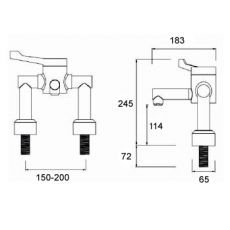 htm64 deck tap dimensions
