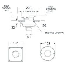 ligature resistant round floor drain