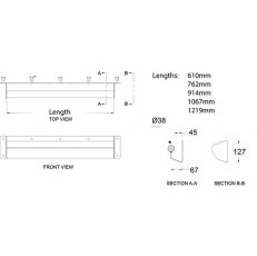 ligature resistant grab rails