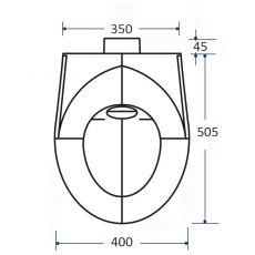 ligature resistant solid surface toilet