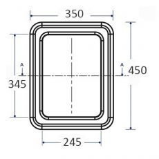 ligature resistant solid surface mirror