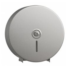 Stainless steel jumbo toilet roll holder