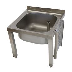 cleaners sink with grating removed
