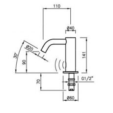 sensor tap dimensions