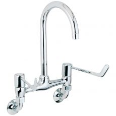 wall mounted bridge lever mixer tap