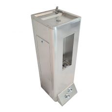 hands free bottle filler and drinking fountain