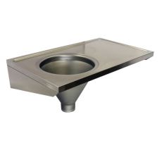 sluice sink with drainer model DUH