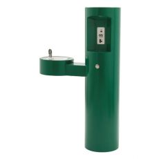 Outdoor Pedestal Bottle filler with fountain