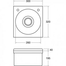 knee basin dimensions