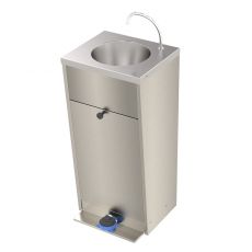foot pump operated portable wash basin