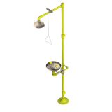 stainless steel combined safety shower and eyewash