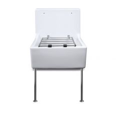 washware high back janitor sink with legs