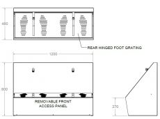 WUDU ceremony wash trough