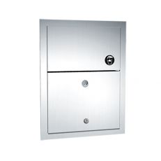 recessed sanitary towel bin