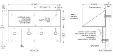 shelf and coat hook dimensions