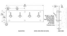 coat hook dimensions