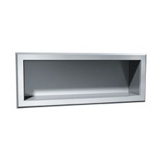 stainless steel recessed shelf