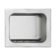 recessed stainless steel soap dish