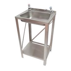 freestanding wash basin stainless steel