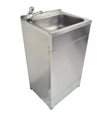 floor standing wash basin with shroud