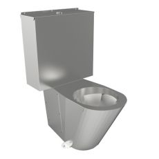 stainless steel close coupled toilet