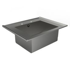inset single bowl sink