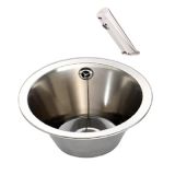 inset wash bowl with infrared taps