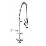pot wash tap with spray and pot filler