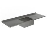 sbdd single bowl double drainer sink top